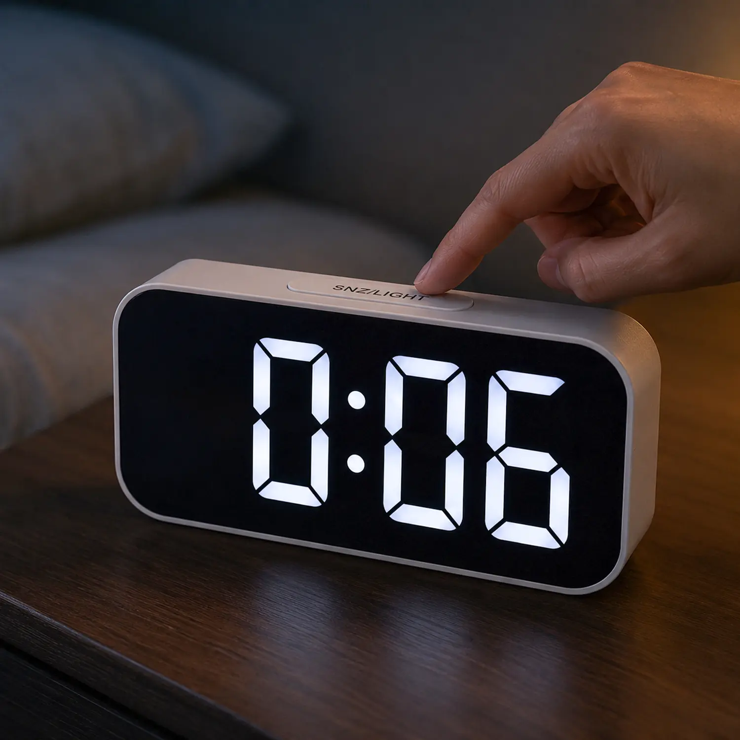 Digital Alarm Clock,Electric Bedside Desk Clock with USB Charging Port,LED Alarm Clocks with Date, Temp,12/24h,Auto DST,Brightness Dimmer,Adjustable Alarm Volume,for Living Room Bedroom Classroom Office,dorm decor,dorm room decor