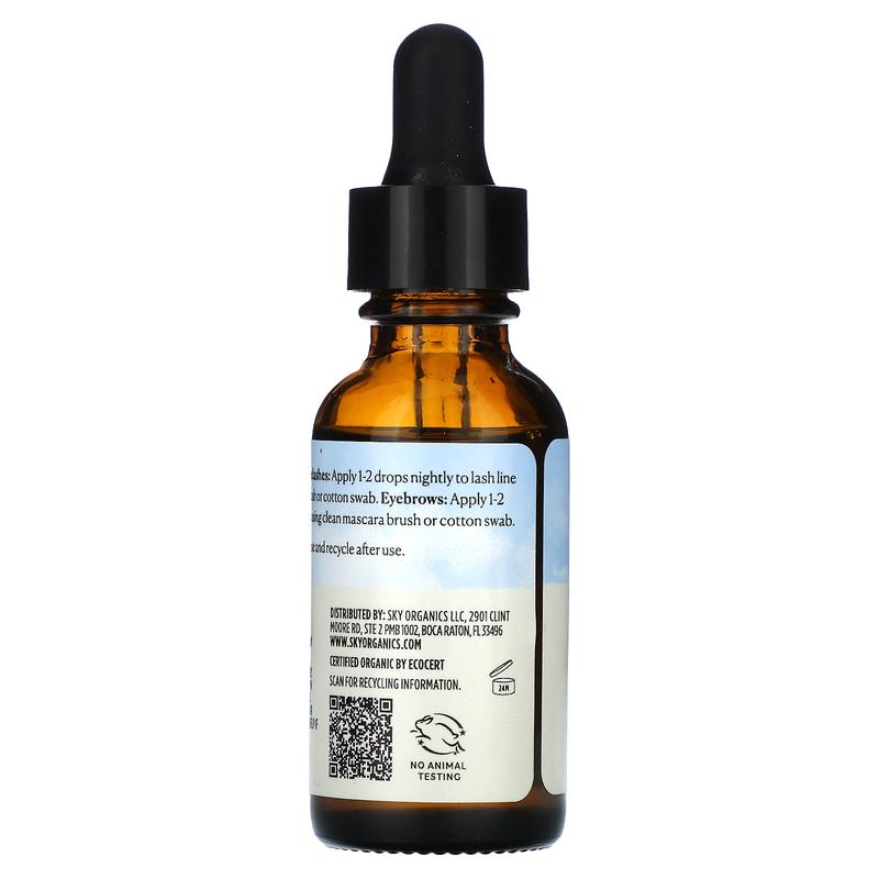 Sky Organics Organic Castor Oil Eyelash Serum, 1 fl oz (30 ml)