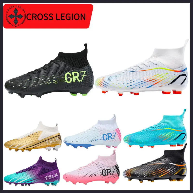 Local delivery Football shoes Men's and women's outdoor sports Football boots Competition dedicated soccer shoes EU33-EU46shoes soccer soccer boots soccer cleats White Training cleats