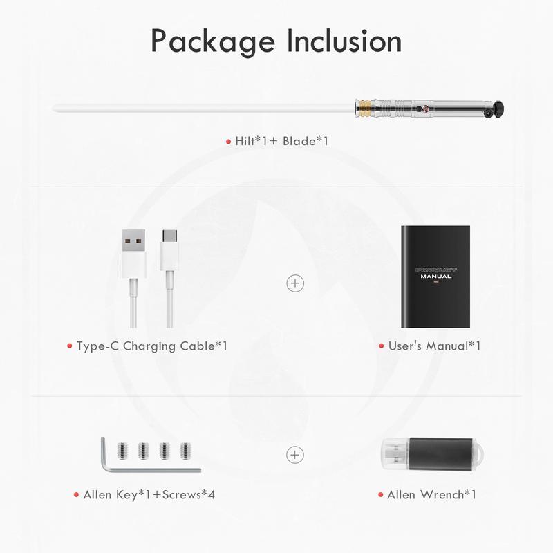 MightyBeanz Metal Handle Darth Revan Lightsaber 92cm PC Blade App Controlled Role Playing Outdoor Sports Dueling Toy with Custom Soundboard Pixel FX Sword Durable Steel