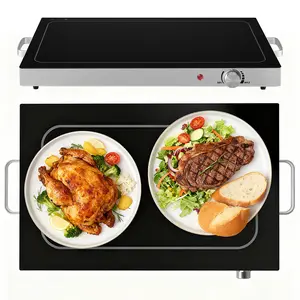 Buffet Servers and Warmers, Warming Tray with Temperature Control, Chafing Dish Buffet Set Perfect for Parties, Holidays & Entertaining, Dishwasher Safe, Stainless Steel