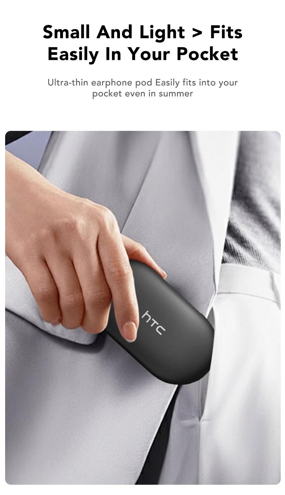 HTC NE57 Wireless OWS Earbuds Bluetooth 6.0, IPX5 Waterproof Earphones, Suitable for Office, Sports, Study and Audio Calls Built in Microphone Gaming Bluetooth Headphones