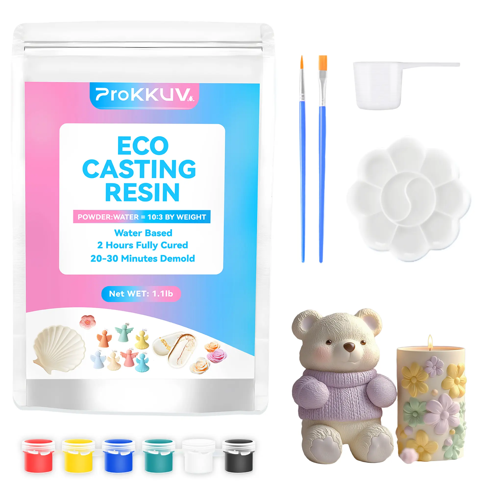 FASTER THAN AMAZON! ProKKUV 30-Min Casting Kit Make Coasters+Jewelry+More – No Skills Needed! #DIYTutorial"