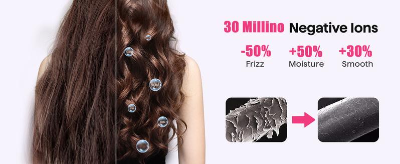 5 in 1 Curling Iron Hair,self curling iron - Beach Waves Curling Wand, Flat Iron Hair Straightener,Ionic Deep Waver Hair Curler Tool, Women Gifts,TikTokShopBlackFriday