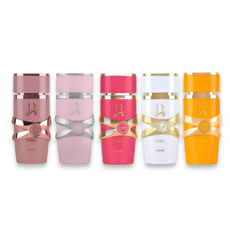 Lattafa Perfumes | Yara Elixir + Yara + Yara Candy + Yara Moi + Yara Tous | Eau De Parfum | Unisex Fragrance | 100 ML | Sweet - Citrus & Fruity Notes