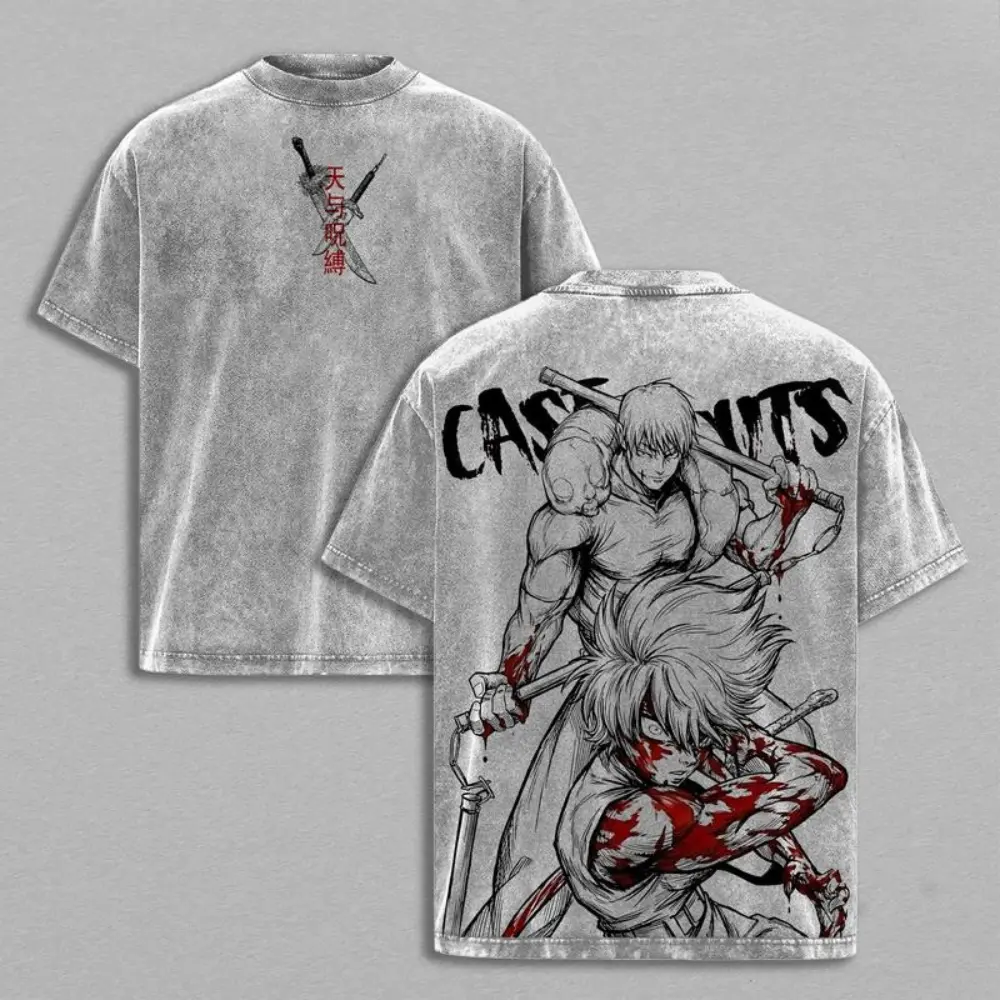 Maki Zenin x Toji Fushiguro Tee Washed – Jujutsu Kaisen Vintage