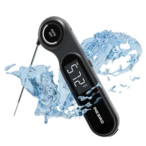 INKBIRD IHT-21K Portable nstant Read Washable Meat Thermometer, IP65 Waterproof, 0.5 Sec Fast Reading, Super Accurate Detection, Handy Food Thermometer for Indoor Outdoor Cooking, BBQ, Baking, Deep Frying, Home Brewing Kitchen