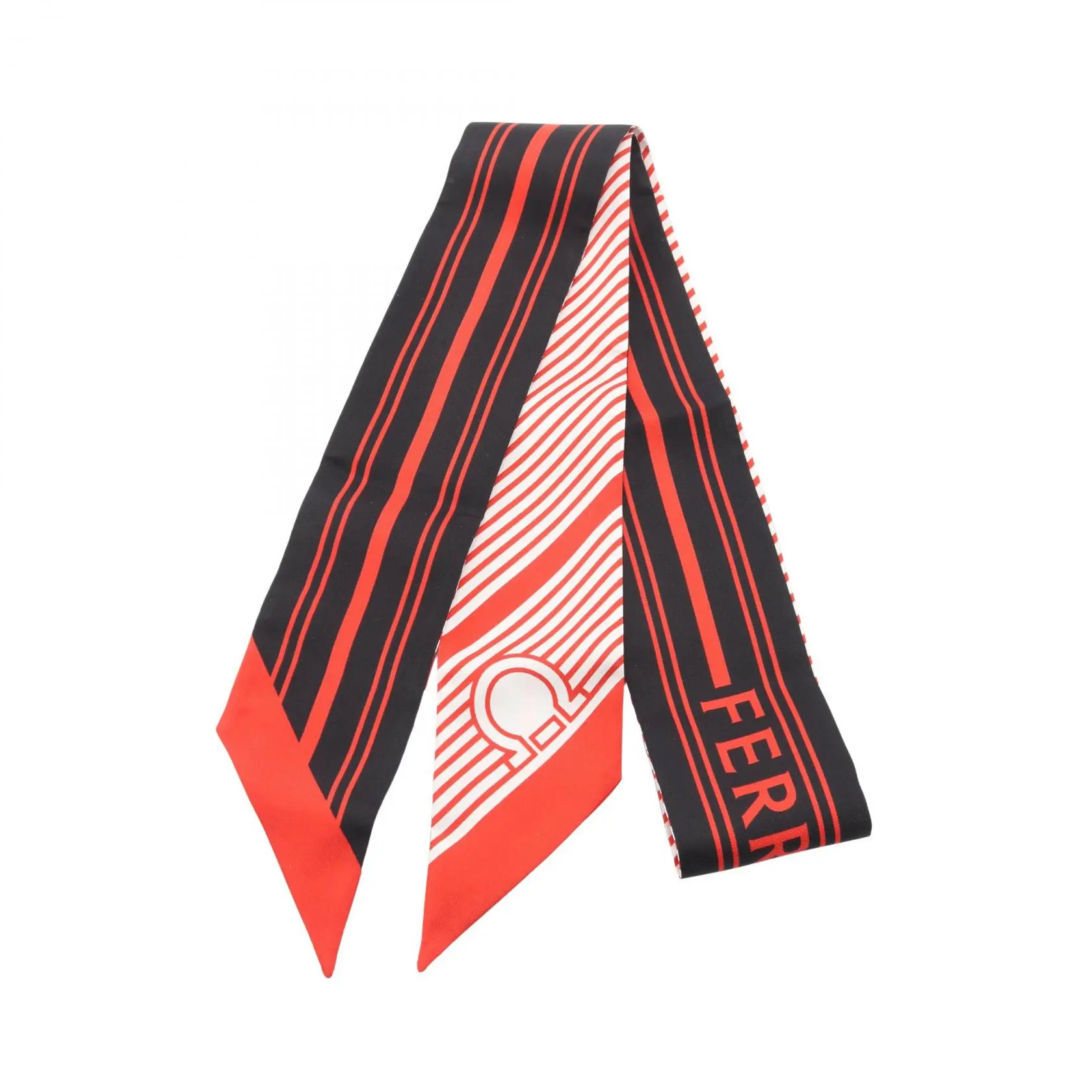 Pre-owned SALVATORE FERRAGAMO Silk Small Leather Goods Scarf