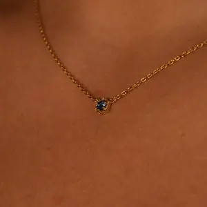 September Birthstone Necklace (Sapphire)