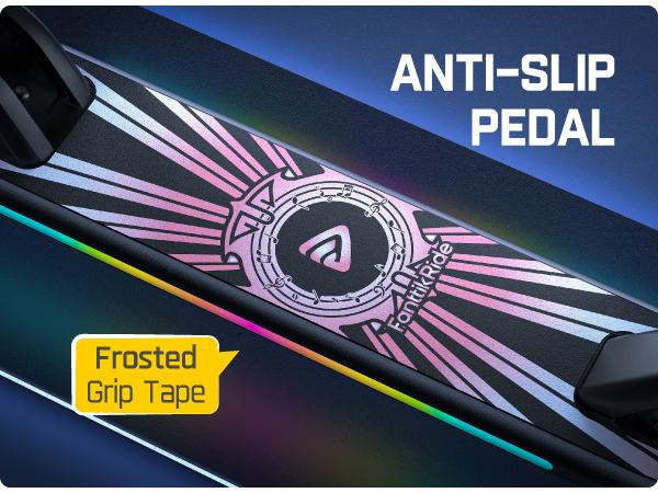 FanttikRide C9 Apex Kids Electric Scooter, Bluetooth Music Speaker, Colorful Light for Kids 8-12, 3.9-5.2 ft, 132 lbs, 5 Miles Range, Up to 40 min Ride Time, 5/8/10 MPH, 3 Adjustable Heights