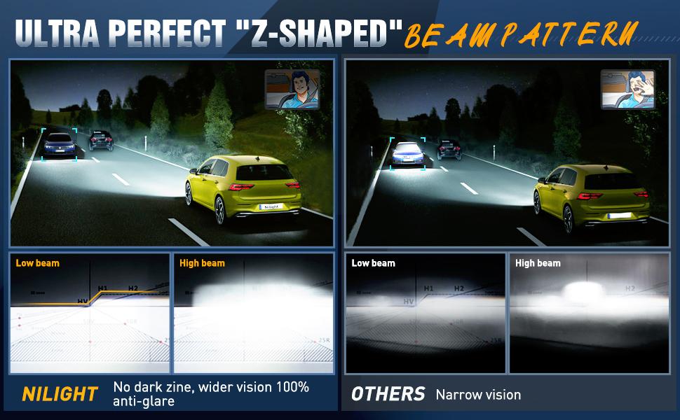 Nilight Headlight Assembly for 1999 2000 2001 2002 2003 2004 Ford Mustang Headlamps Replacement Black Housing Clear Reflector Driver and Passenger Side Nilight Headlight Assembly for 1999 2000 2001 2002 2003 2004 Ford Mustang Headlamps Replacement Black Housing Clear Reflector Driver and Passenger Side