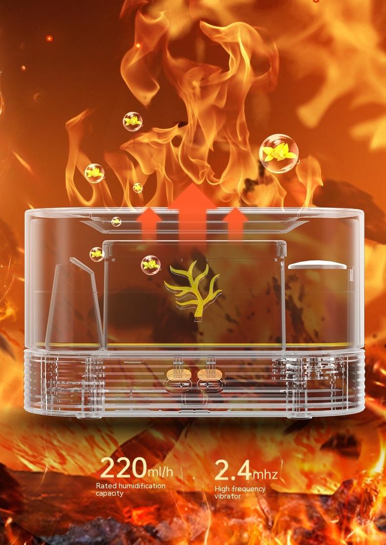 Flame Humidifier USB Smart Timing LED Electric Aroma Diffuser Simulation Fire Night Lamp Home Decor Flame Humidifier USB Smart Timing LED Electric Aroma Diffuser Simulation Fire Night Lamp Home Decor