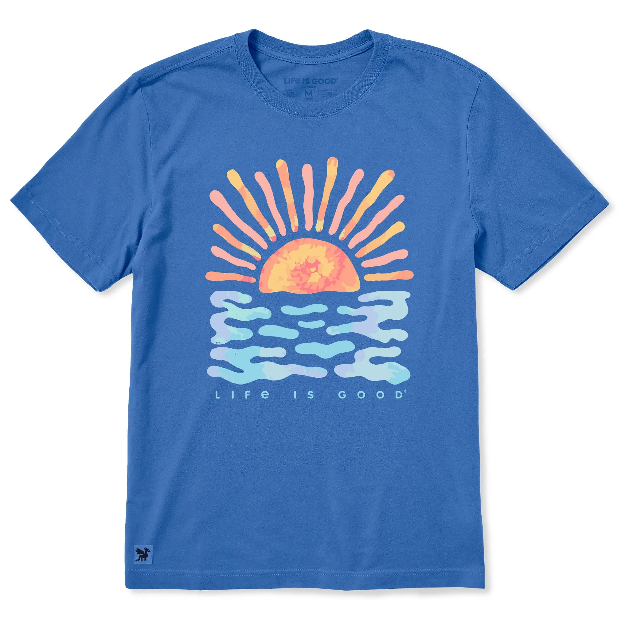 Men's Sun Water Tie Dye Short Sleeve Crusher Tee