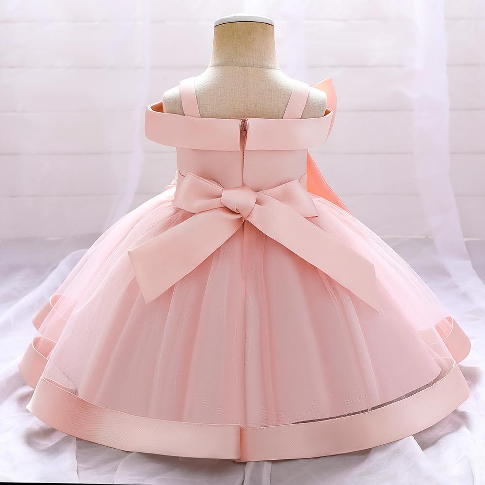 5081 Girl Princess Dress Flower Bow Elegant A-line Princess Skirt Perfect for Performance Wedding Parties and Summer Wearing Fashionable Design