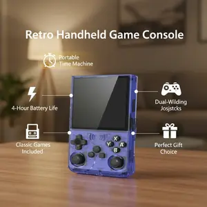 ANS13 Retro Handheld Game Console for Boys Girls Connection White Dual-Wielding Josjstcks 4-Hour Battery Life Portable Classic Games Gift outdoorfun