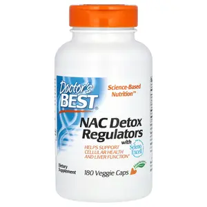 Doctor's Best NAC Detox Regulators, 180 Veggie Caps
