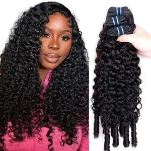 Msgem Hair 12A Burmese Curly Bundles Human Hair Material Remy Human Hair Curly Weave Extensions 3 Pcs Lot 4Pcs Lot Burmese Curly #SummerVibes