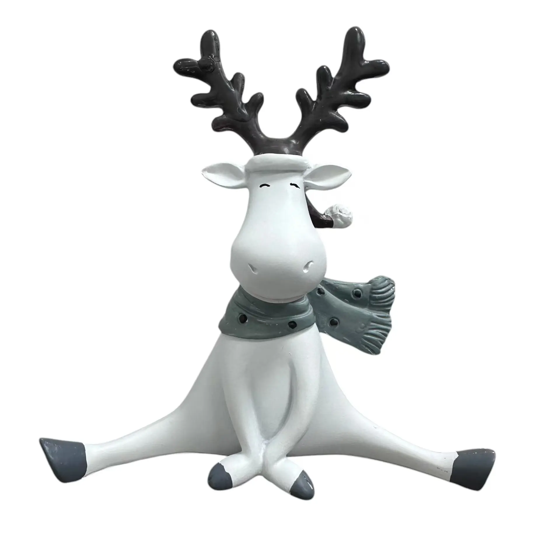 Christmas Reindeer Figurine Statue, Animal Resin Figurine, Resin Craft Home Office Desktop TV Cabinet Decor, Outdoor Garden Ornament Holiday Gift, Home Ornaments, Decoration Figure
