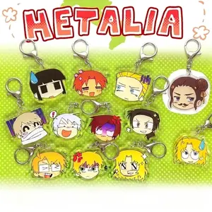 Hetalia Keychains - Romapru, Itager OPT Acrylic Keychains - Cute Keyrings Birthday Gifts – Cute Acrylic Keychain Charms, Perfect Gift for Fans & Collectors