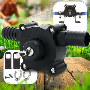 Electric Drill Pump for Water Gasoline Oil Diesels Fluid Transfer Pump Mini Hand Self-Priming Quick Pumping Speed