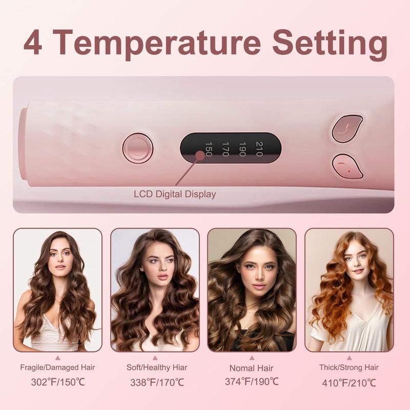 New Fully automatic curling stick lazy curling tool electric rotary curler large curling without damaging hair 32mm Comfort Hair Curler Negative Ion Automatic Hair Hair Curl Wand Multifunctional Styler Women's Gifts Girlfriends Gifts New Year Holiday Gift