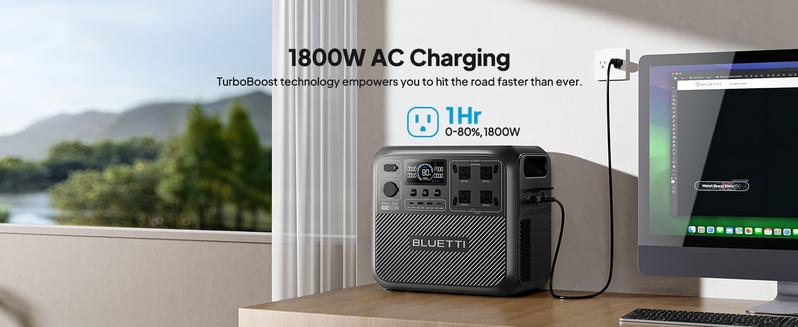 BLUETTI Elite 200 V2 Portable Power Station, 2073.6Wh LiFePO4 Battery, 4 AC Outlets (2600W/3900W Surge), Solar Generator for Camping, Off-Grid, Power Outages