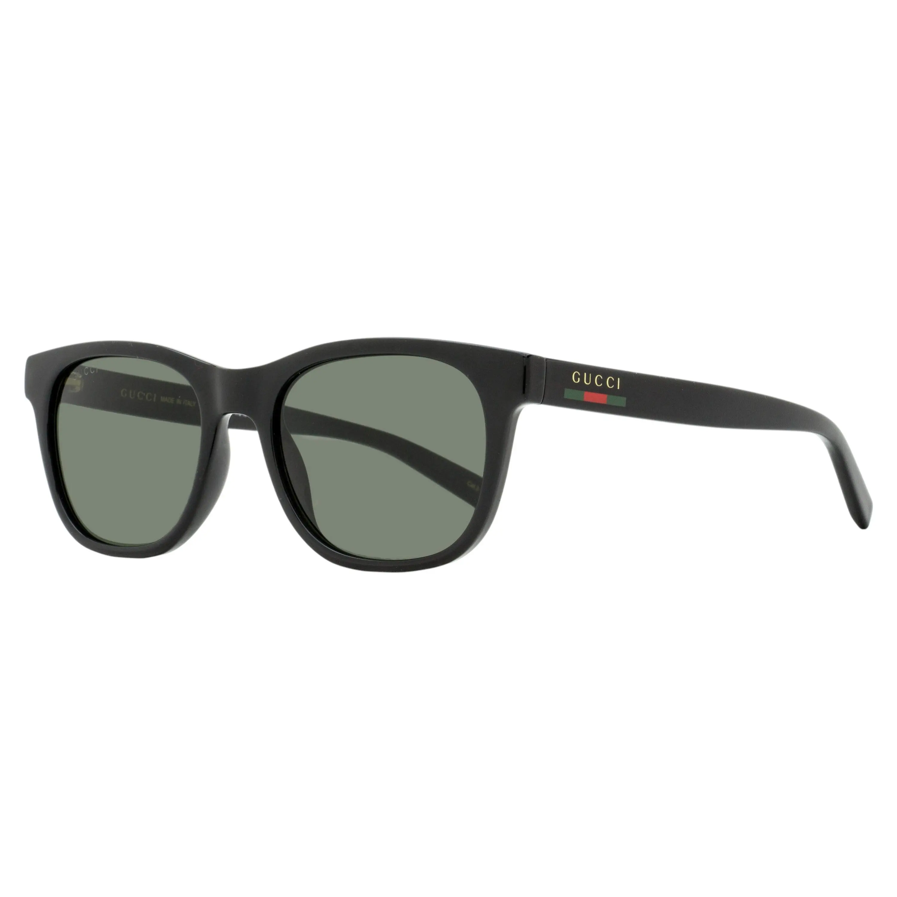 Gucci Men's Rectangular GG1985S Sunglasses, Vintage-Inspired Injected Plastic Frame with GG Logo Accents, Stylish Glasses with 100% UV Protection, 54mm, Web Details, Male