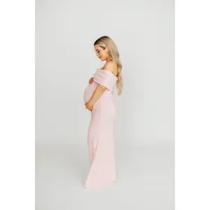 Monroe Maxi Dress in Dusty Pink - Bump Friendly