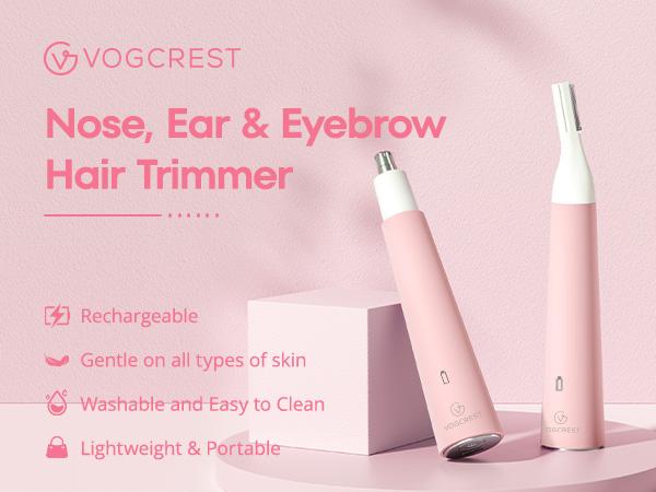 Hair Identifier Spray & Facial - Nose Hair Remover: 2 in 1 Painless Electric Shaver and Nose Trimmer - Rechargeable Hair Removal Tool Smooth Comfort