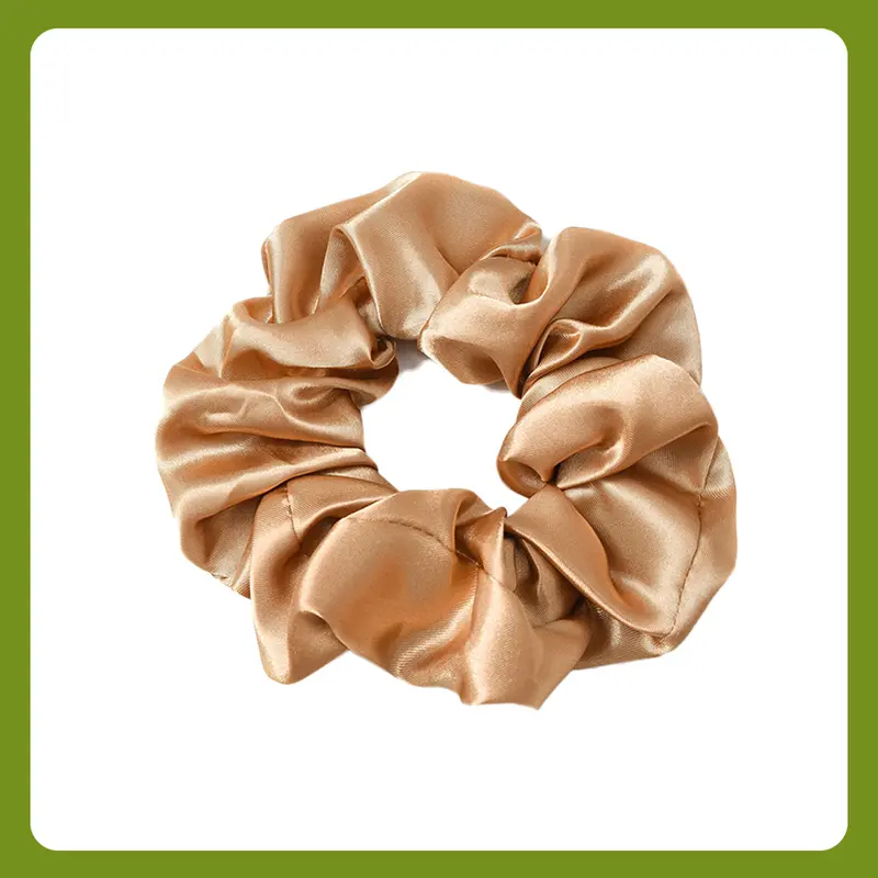 1-Piece Plain Satin Smooth Hold Glossy Hair Tie, Pony Tail Holder, Soft Control Hair Accessory