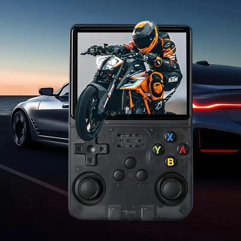 2026 New Model R36S Handheld Game Console, 128GB Large Storage Capacity, Responsive Controls, Three Color Options, Durable ABS Material, Portable Gaming Device, Play Anytime Anywhere,An Ideal Choice for Gamers,Perfect Halloween Gift,Perfect Christmas Gift