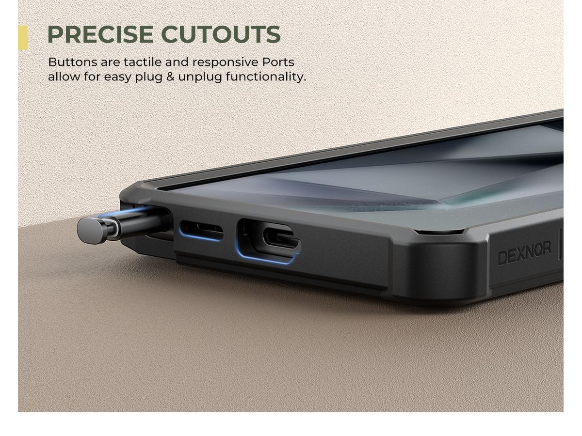 Dexnor for Samsung Galaxy S25 Ultra/S25 Plus/S25/S25 Edge Case with Built-in Slide Camera Cover & Screen Protector & Kickstand, Heavy-Duty Shockproof Rugged Case Full-Body Bumper Cover