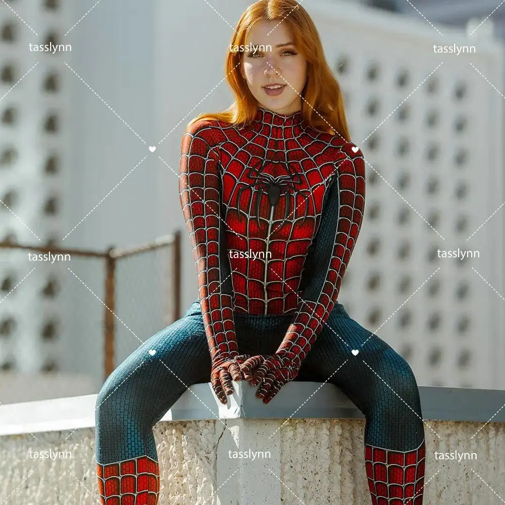 Spider Raimi Costume Zentai Suit Spandex Halloween Costumes Party Fancy Anime Clothes Geek Girl Bodysuit Spider Girl Cosplay