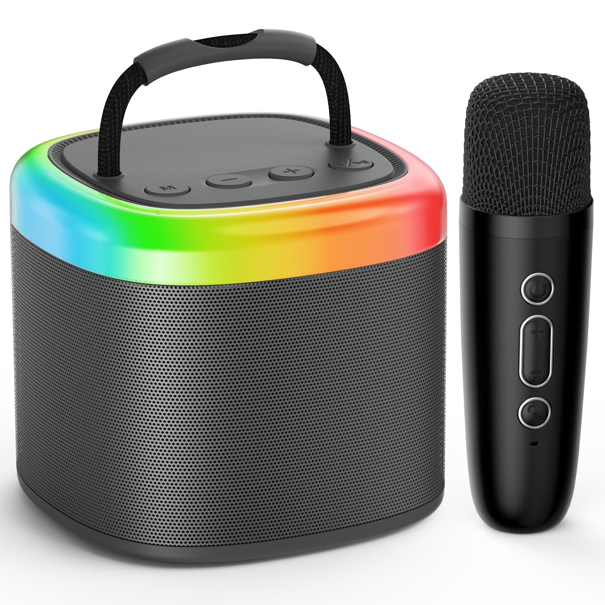 【100% Original】JYX D17 Mini Karaoke Bluetooth Speaker｜Powerful Bass｜Premium Microphone Set｜Portable KTV System