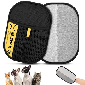 Upgrade Pet Hair Remover Electrostatic Gloves, Reusable Pet Hair Removal Glove for Cats & Dogs, Premium Cat & Dog Hair Remover Mitt for Couch Furniture Carpet Car Seat