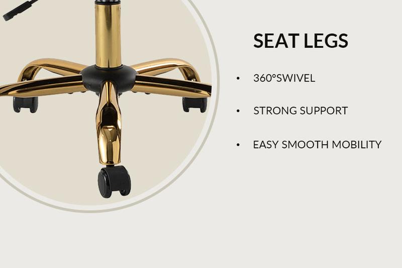 Hulala Michele Modern Office Chair, Computer Task Chair, Criss Cross Chair, with Arms Height-adjustable with Tufted for the Living Room and Office