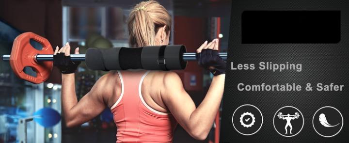 Foam Squat Barbell Pad for  Gift, Lunges & Bar Padding for Hip Thrusts, Fitness Equipment for Home Gym Sports Fitness, Neck & Shoulder Protective Pad