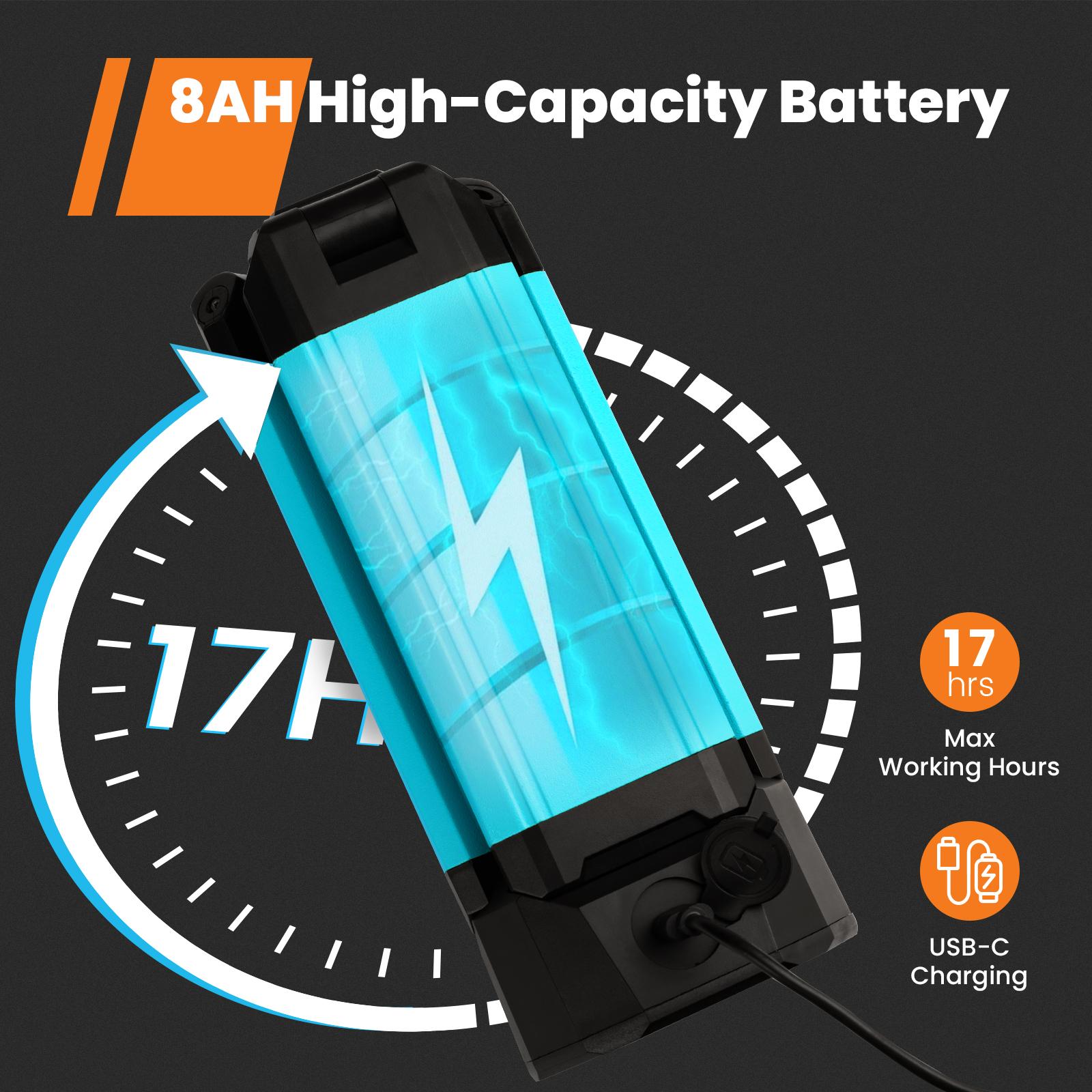 【3-OFF】GoGonova Rechargeable 3in1 Camping Light with Stand, Hanging, Removable Magnetic Head, 67" Portable Cordless, 8AH Battery, 700/1200/2200 Lumen, 4000/6500K Dimmable, Detachable Tripod Adjustable Flashlight for Outdoor, Emergency, Camping, Fishing