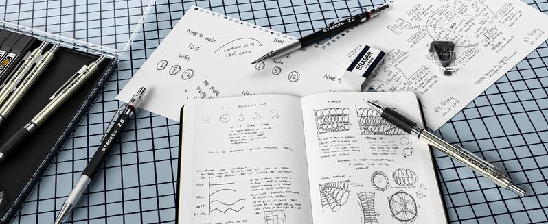 STAGEEK 37PCS Art Mechanical Pencil Set, Drafting Pencil 5 Sizes- 0.3, 0.5, 0.7, 0.9MM & 2PCS 2.0MM Mechanical Drawing Pencils with 492PCS Leads (6B 4B 2B HB 2H 4H Color) for Artist Sketching Drawing