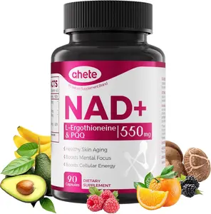 NAD Supplement with NMNH, L Ergothioneine, PQQ and Vitamin B6 for Cellular Health and Energy Support, Vegetarian Non GMO Formula Designed to Support Healthy Aging, Daily Wellness and Metabolic Function