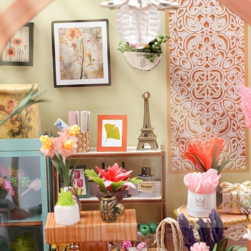 1pc Jenny Flower Room, Diy Cabin House, Building Model, Wooden Toy Model Ornament, Garden Room, Thanksgiving Day Gift