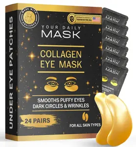 Collagen Under Eye Patches (24 Pairs) - eye mask - Collagen Skin Care Products, treatment for Puffy Eyes,Dark Circles & Wrinkle-Collagen Eye Pads -Under eye Bags &Fine Lines