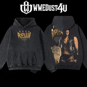 WWEDust4U Rhea Ripley Mami Hoodie Oversized Pre-washed 100% Cotton Limited Edition US-made for Streetwear Lovers Classic Fit Premium Fabric