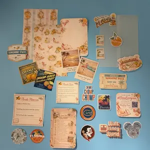 From Florida With Love Journaling Pack Cards Vintage