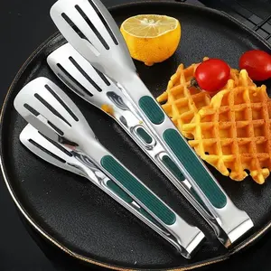 304 Stainless Steel Food Clip, Heat Resistant Kitchen BBQ Grill Meat Bread Cake Clamp, Perfect Gift for Christmas Halloween Thanksgiving