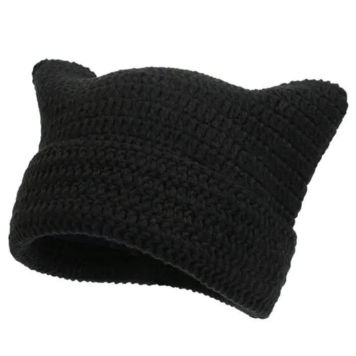 Women Beanie Warm Winter Hats, Soft Knit Lazy Beanie for Women, Women Cat Beanie，Women Fox hat, Slouchy Beanies for Women
