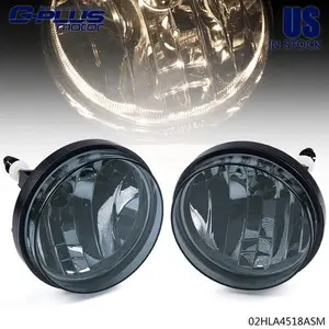Fit For 07-13 GMC Sierra 1500 2500HD 3500HD Smoky Lens Bumper Fog Lights Lamps G-PLUS