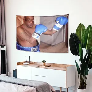 Boxing Green Lester Beetlejuice Flag 3x5 Feet(Old Photo)Banner Funny Flags for Room With Bass Groments for College Dorm Room Decor