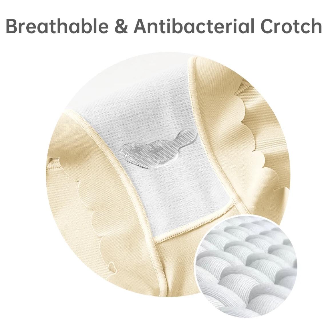 Women's Seamless Mid-Waist Underwear InvisibleComfort Breathable Underpants for Ladies 6Pcs SoftElastic Mid-Waist Waistband Basic Cotton Panties new years underwear for good luck