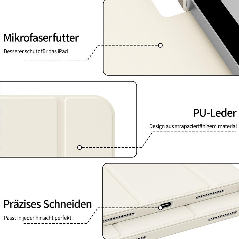 Kenke Case for iPad (A16) 11th Generation 11 Inch 2025,iPad 10th Gen Case 2022,iPad Air 11 Inch M3(2025)/M2(2024) 7th/6th Generation,iPad Air 5th / 4th Gen 2022/2020 10.9,Slim Trifold Stand